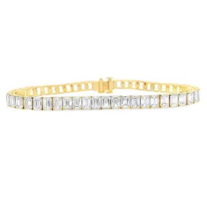 14.28ct 18k Yellow Gold Diamond Bracelet