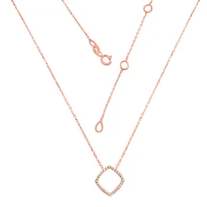 14KP OCTAGON PENDANT WITH CHAIN (118N014747P14DI1)