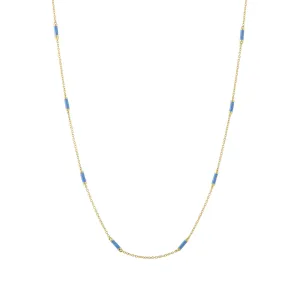 16" Lapis Bar Chain Necklace