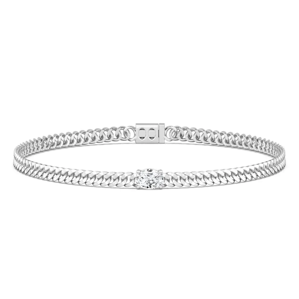 1ct Emerald Cuban Link Bracelet