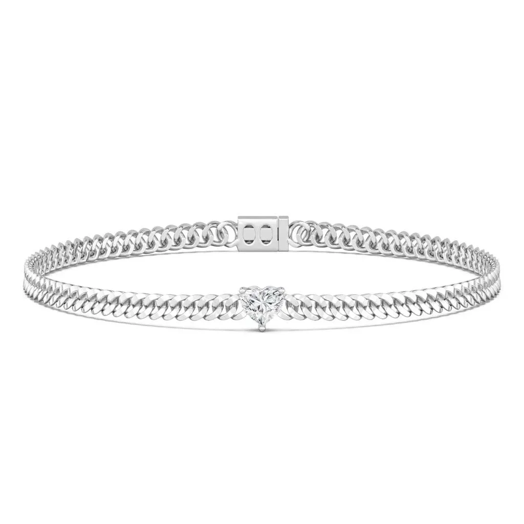1ct Emerald Cuban Link Bracelet