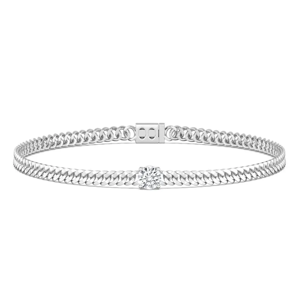 1ct Emerald Cuban Link Bracelet