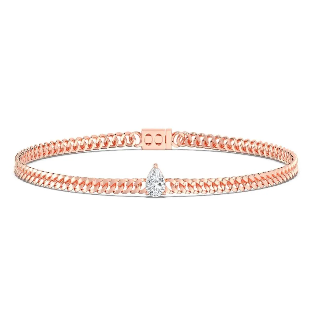 1ct Emerald Cuban Link Bracelet