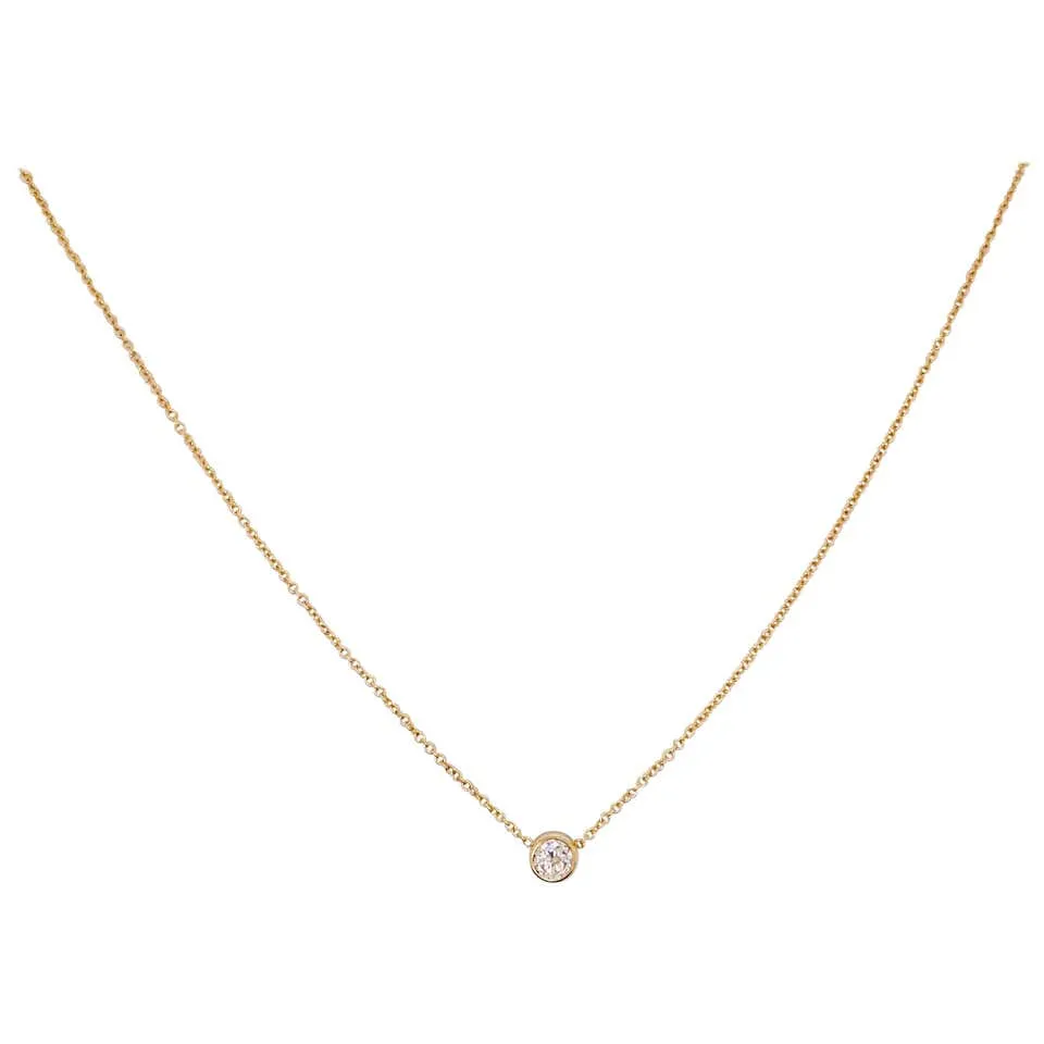 .22 Carat Diamond Bezel Necklace