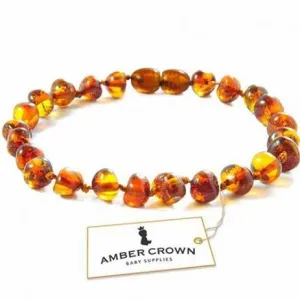 Amber Crown Amber Teething Bracelet / Anklet