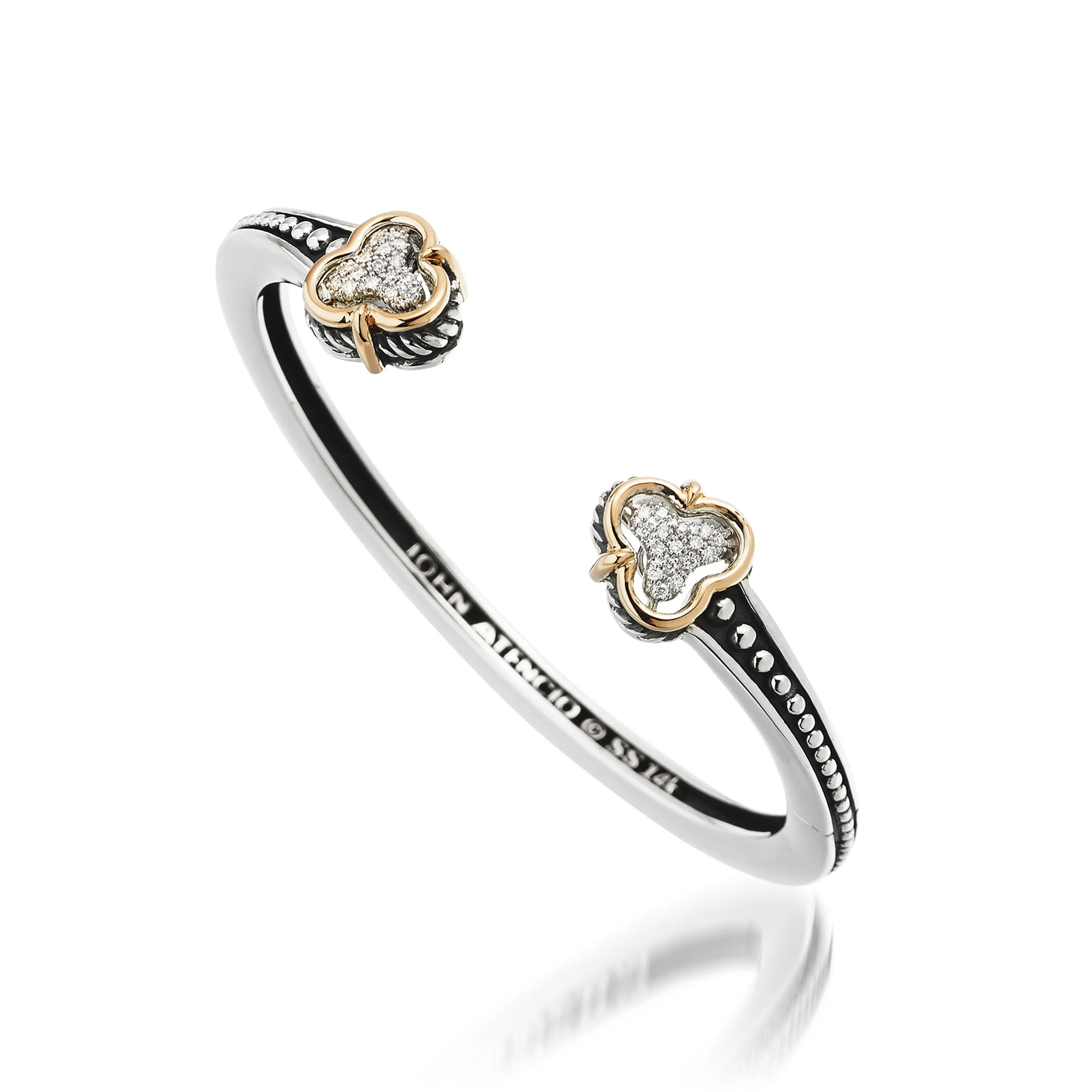 Apollo Cuff with Pave Diamonds