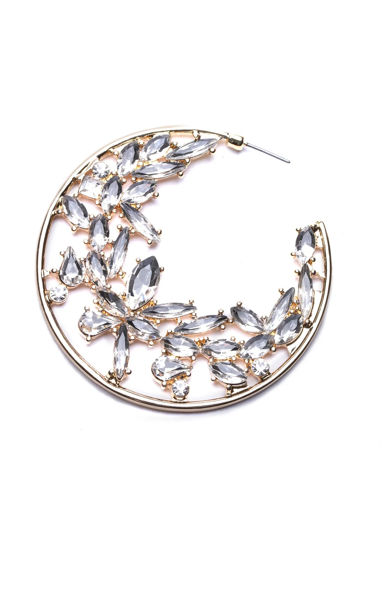 Back To You Earrings - Gold/Clear