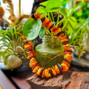 Baltic Amber Mixed Chip Bracelet