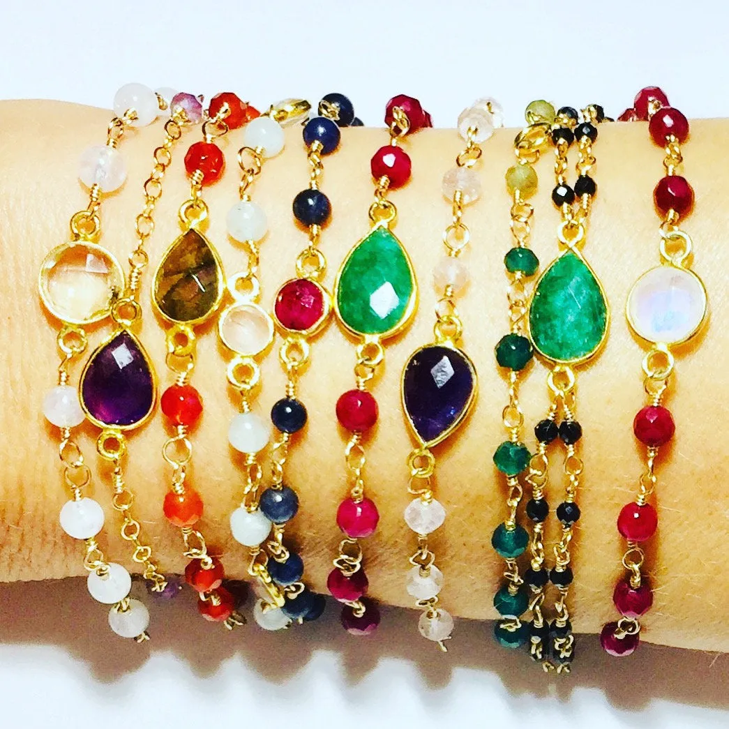 Black Spinel with Emerald
