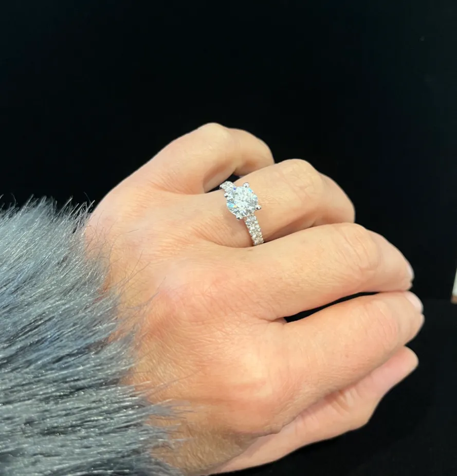 Brilliant Cut 2.96ct Platinum Diamond Ring