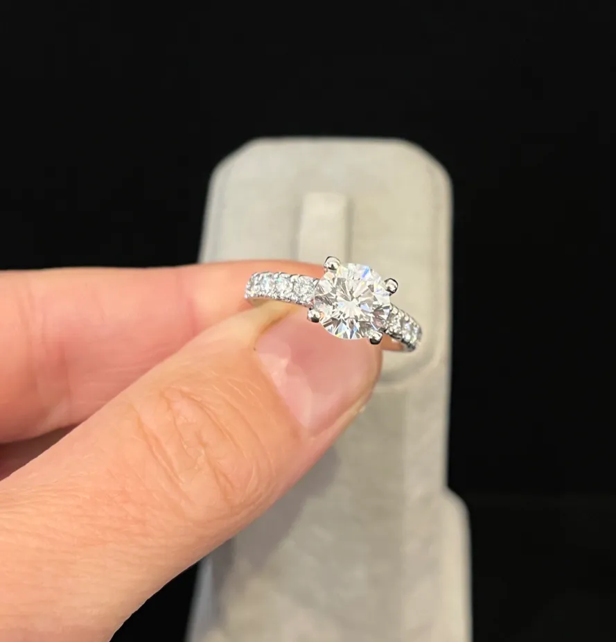 Brilliant Cut 2.96ct Platinum Diamond Ring
