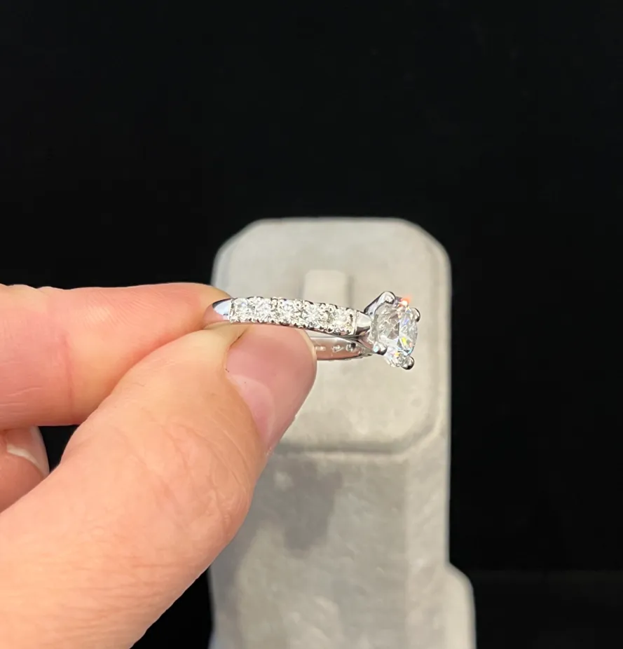 Brilliant Cut 2.96ct Platinum Diamond Ring