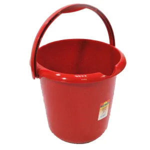 Bucket with Handle & Spout 13L Red