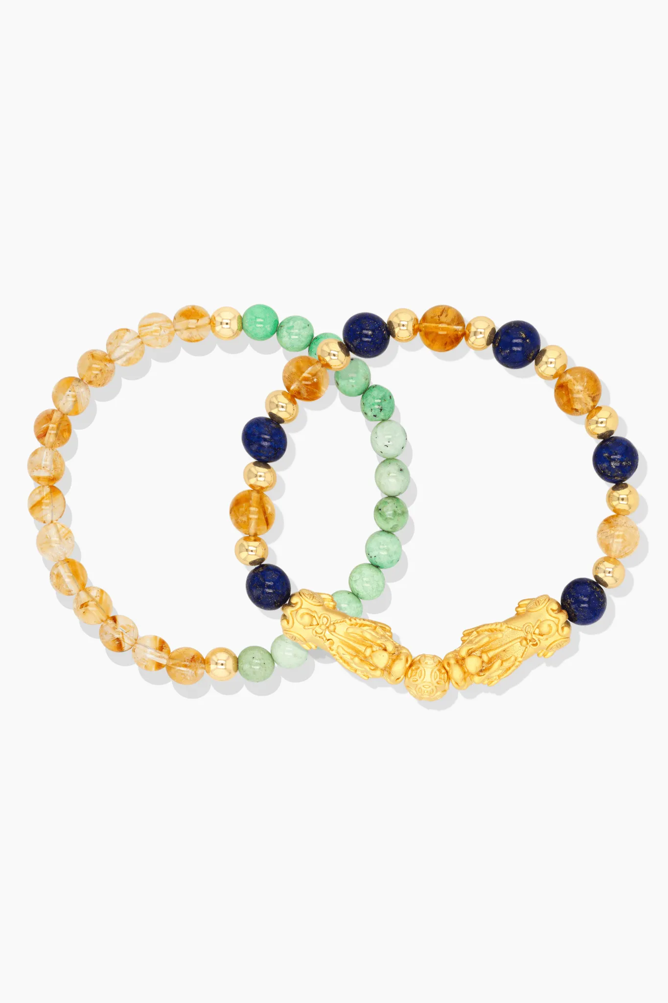 Cancer Zodiac Feng Shui Double Pixiu Bracelet