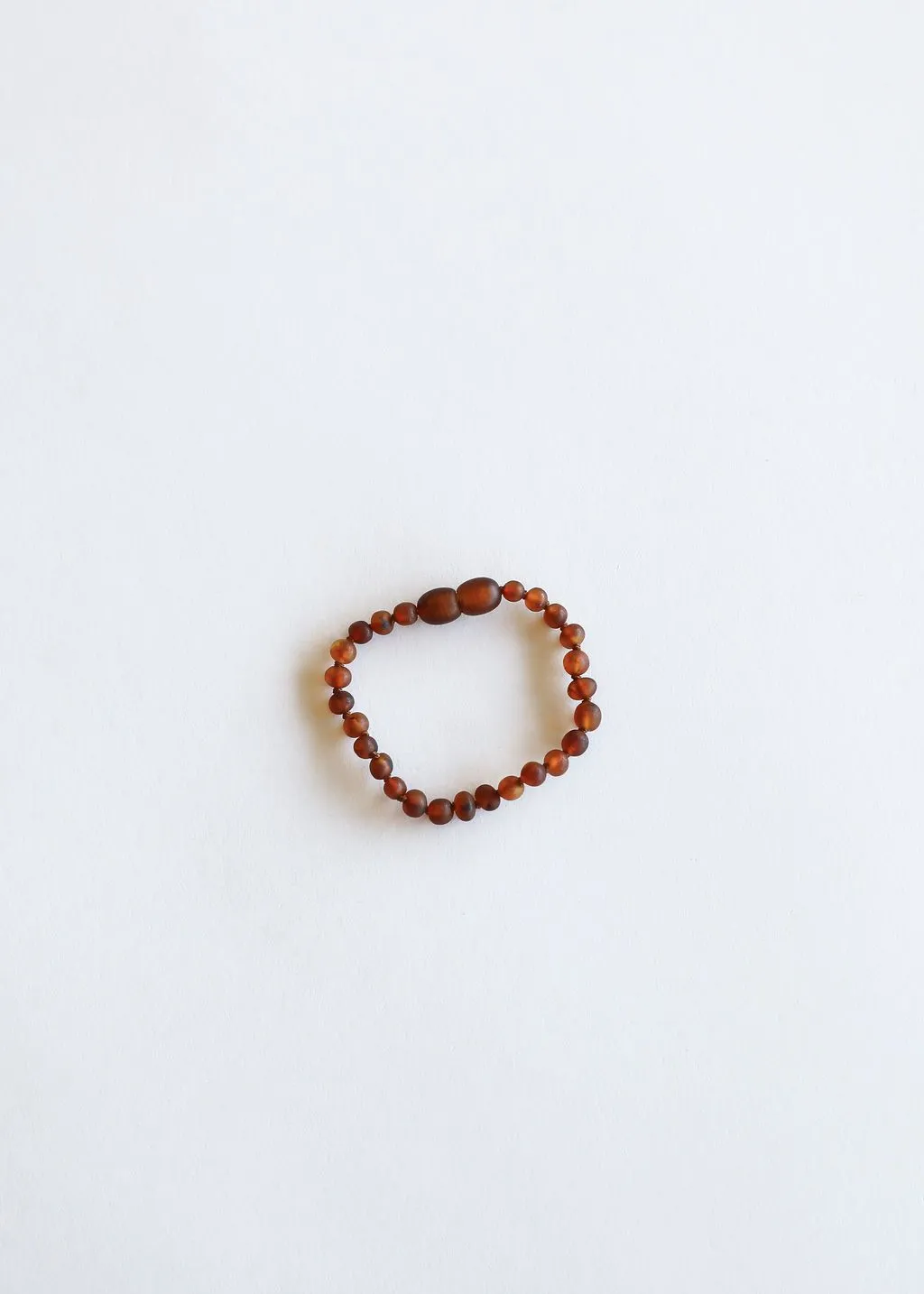 CanyonLeaf Kids Amber Bracelet, Raw Cognac