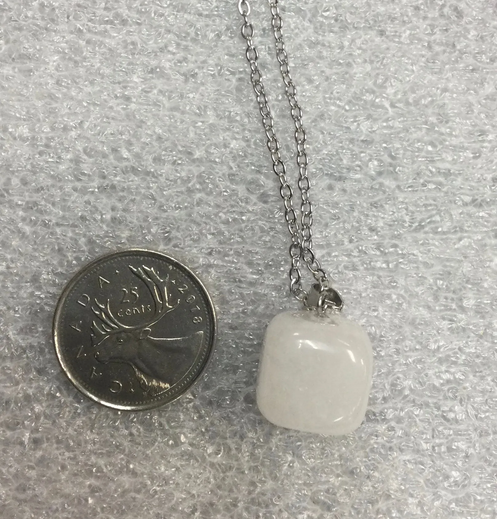 Clear Quartz Cubed Necklace