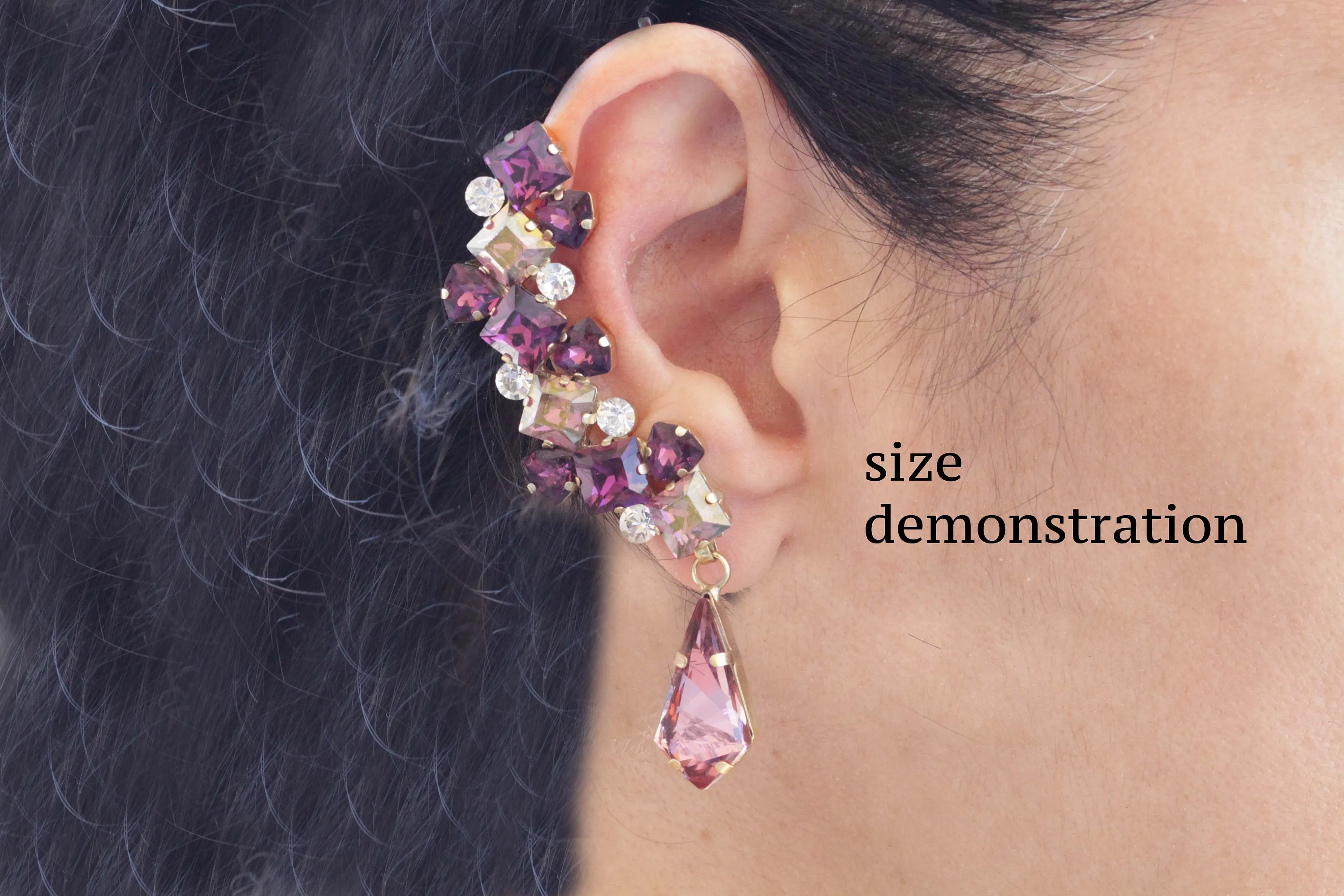 Crystal EAR CLIMBER CUFF