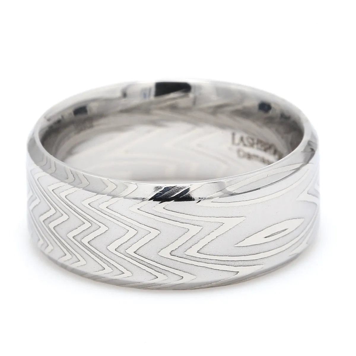 Damascus Steel Wedding Band