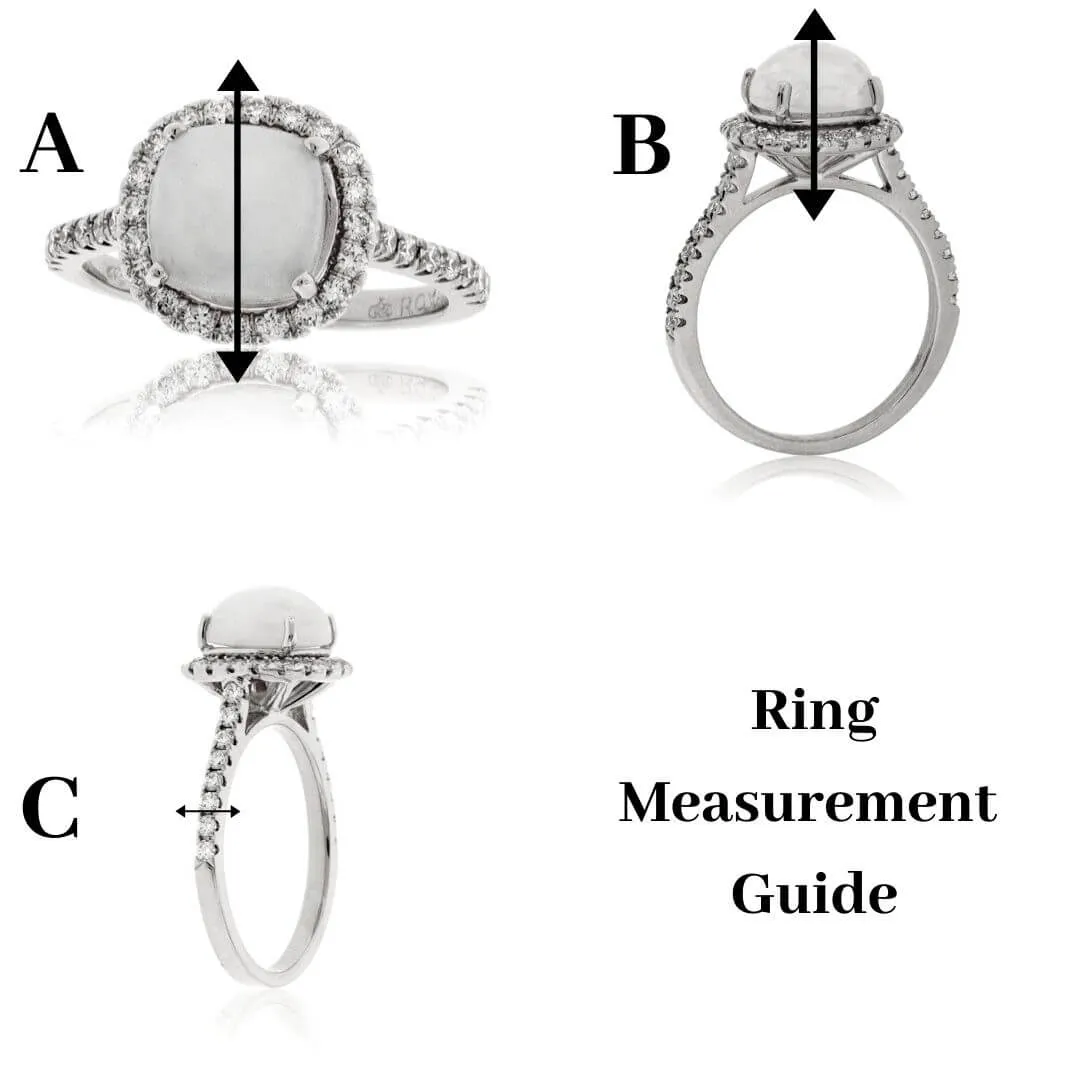 Domed Lapis Inlay Band