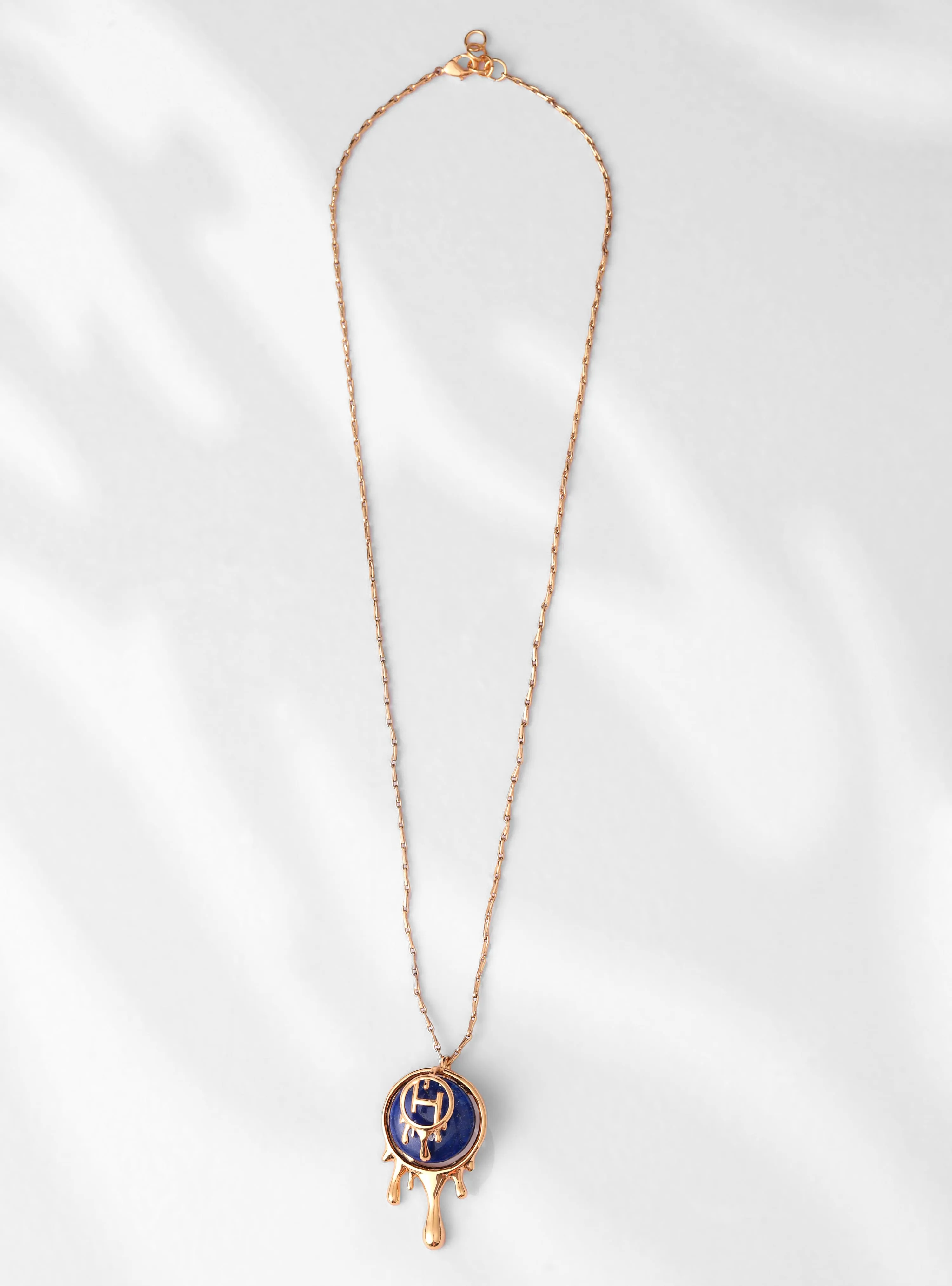 Drip OH Palescent Lapis Pendant