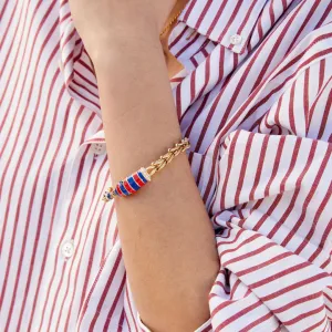 Enamel Snake Statement Bracelet