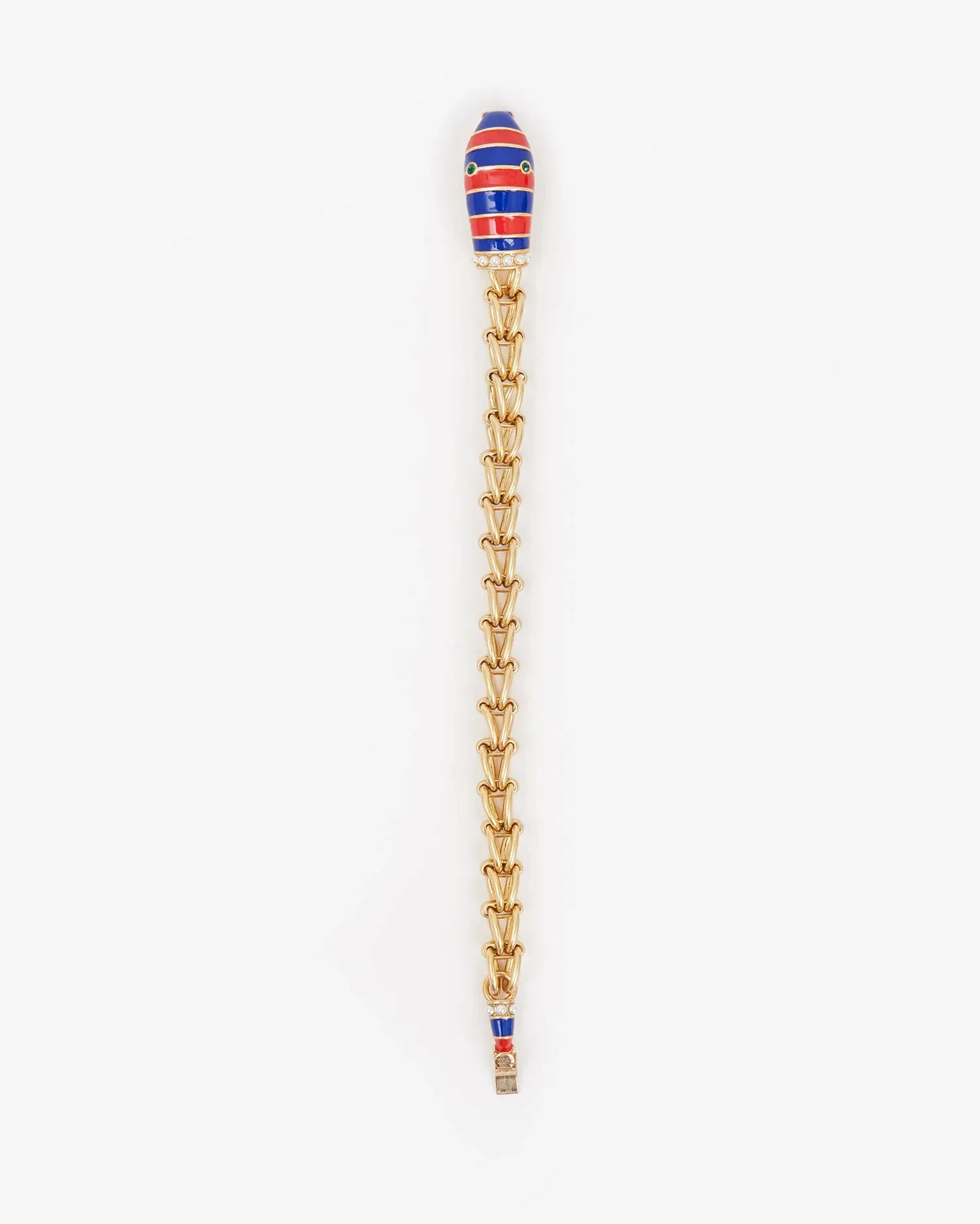 Enamel Snake Statement Bracelet
