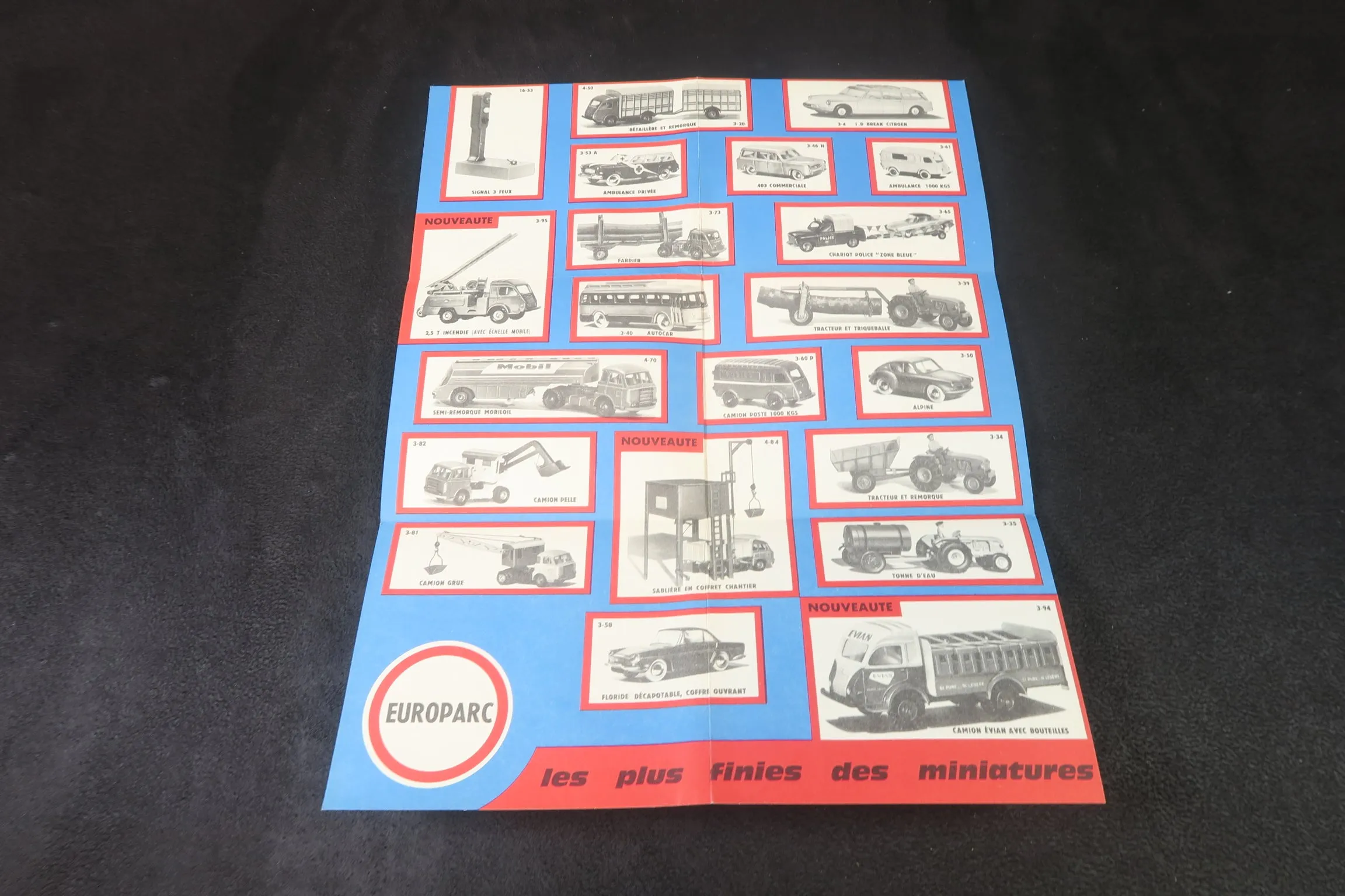 Europarc CIJ 'Les Plus Finies des Miniatures' Fold-Out Catalogue , 99% Mint!