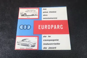 Europarc CIJ 'Les Plus Finies des Miniatures' Fold-Out Catalogue , 99% Mint!