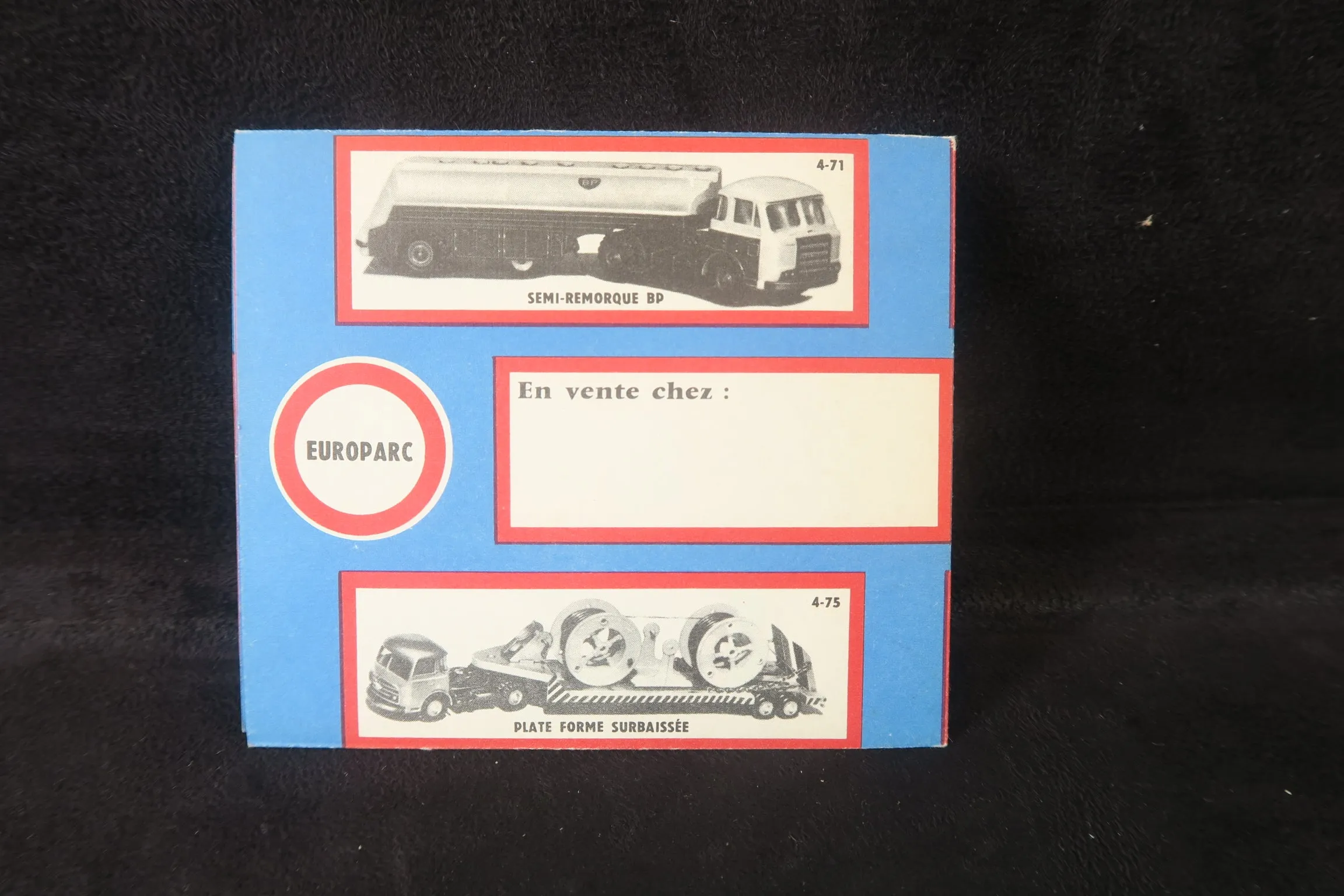 Europarc CIJ 'Les Plus Finies des Miniatures' Fold-Out Catalogue , 99% Mint!