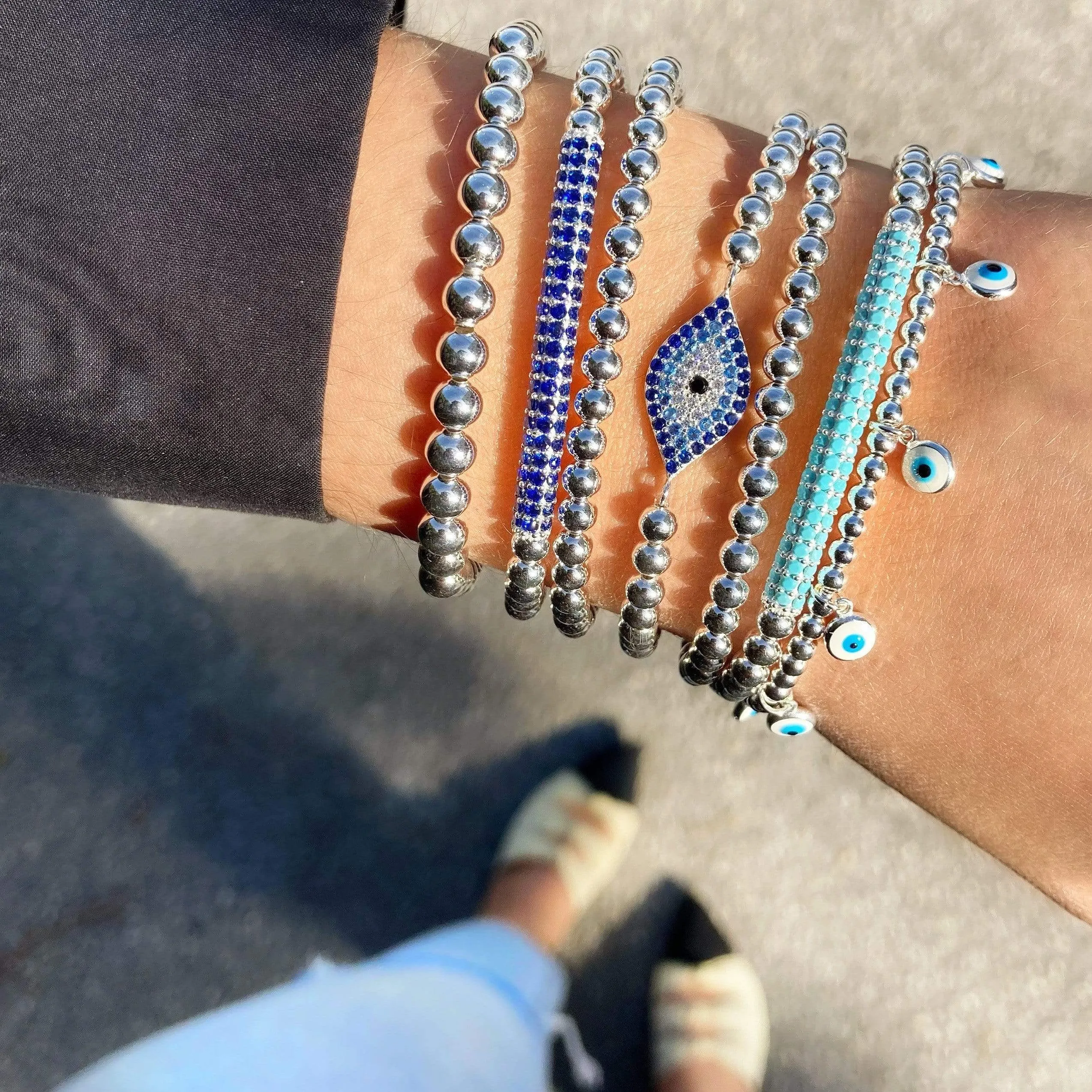 Eye Love Blue | Charm Bracelet