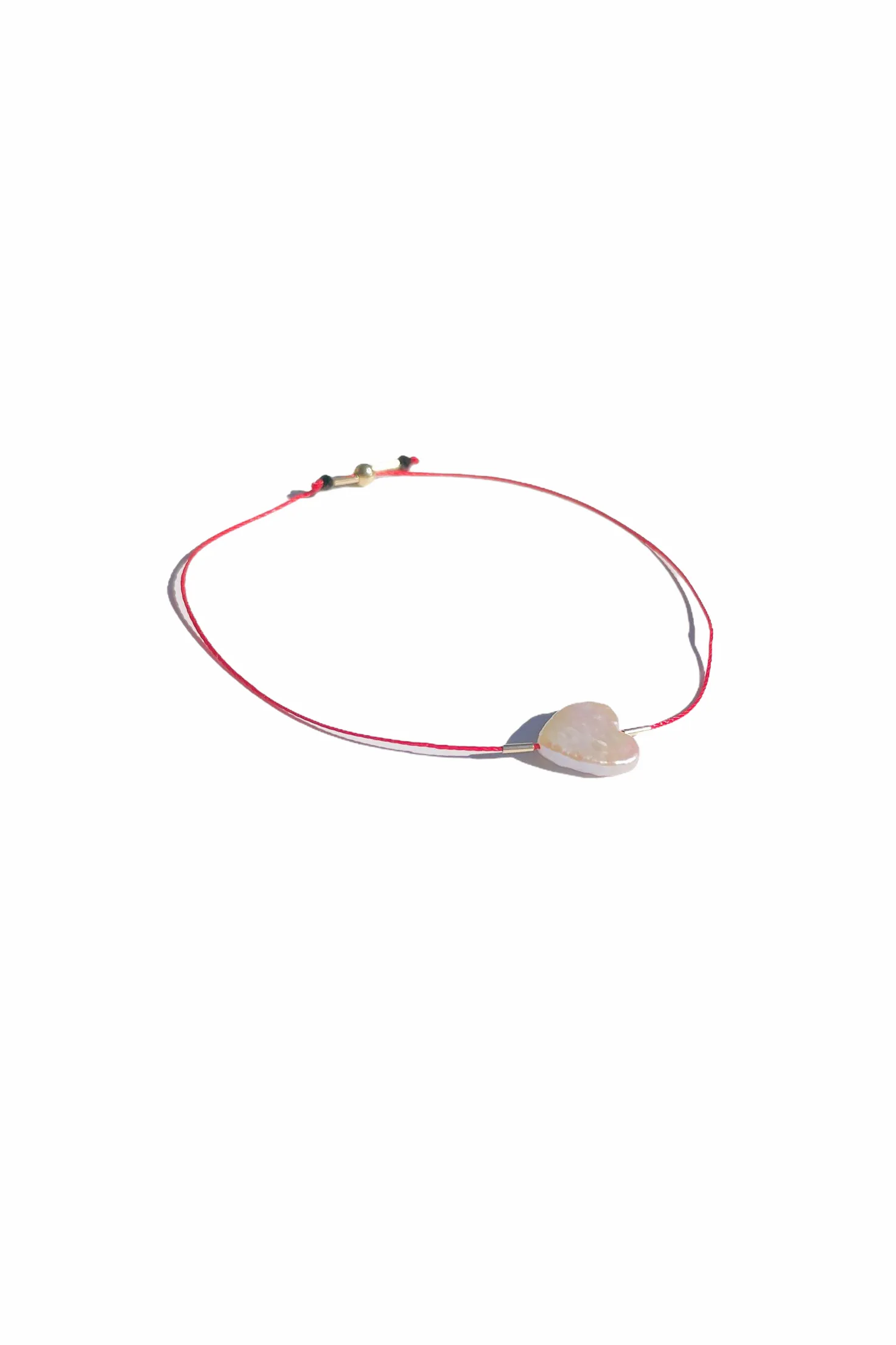 Freshwater Heart Pearl Bracelet with Nylon String