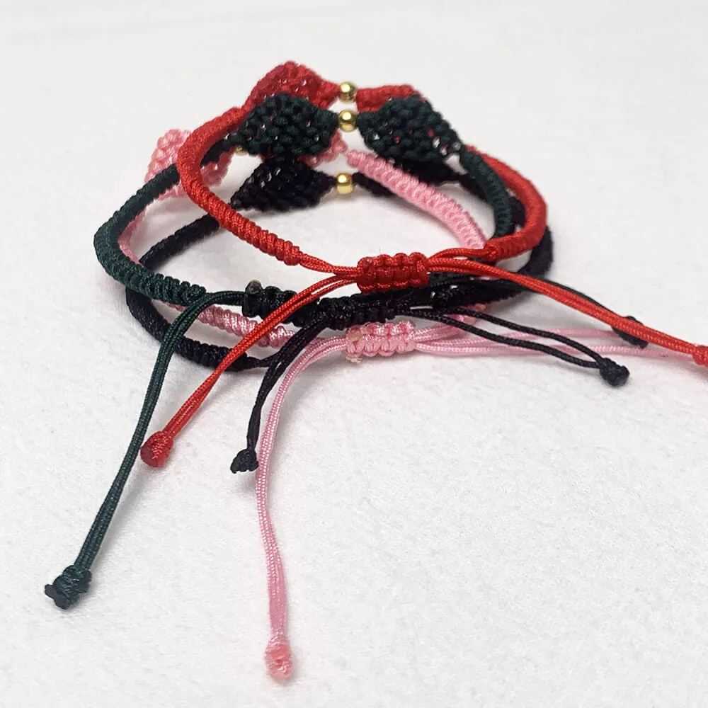Handmade Angel Wing Macrame Bracelet