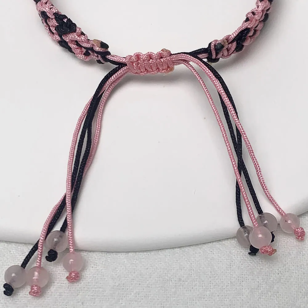 Handmade Heart-shaped Pattern Macrame Friendship Bracelet