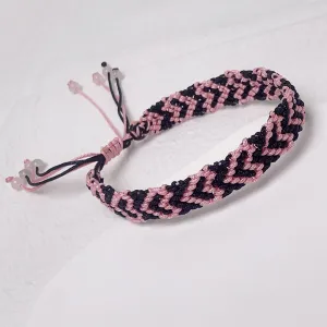 Handmade Heart-shaped Pattern Macrame Friendship Bracelet