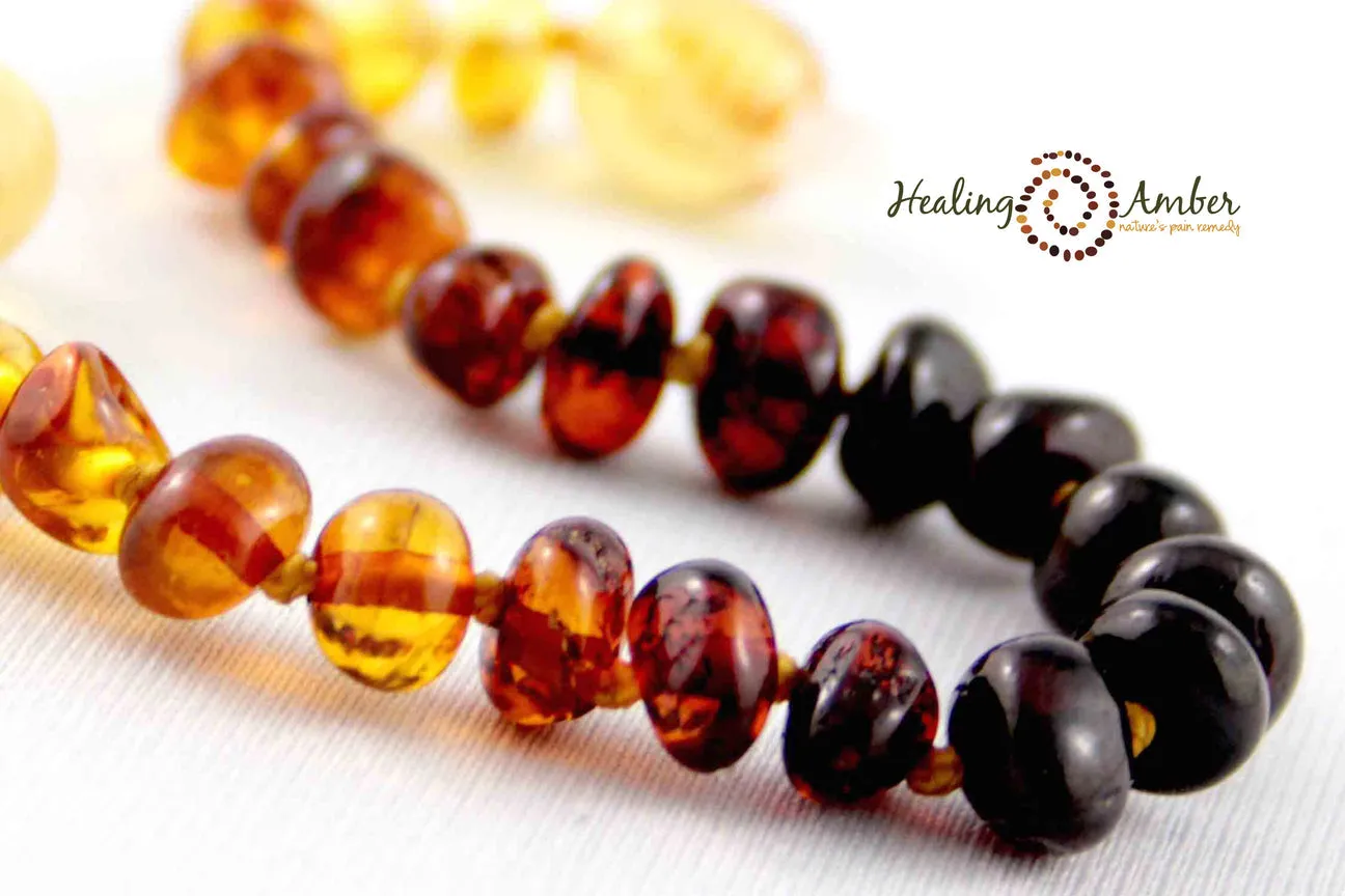 Healing Amber Polished Necklace - 11"