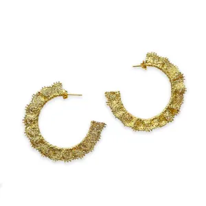 Juliette Lace Hoop Earrings Medium