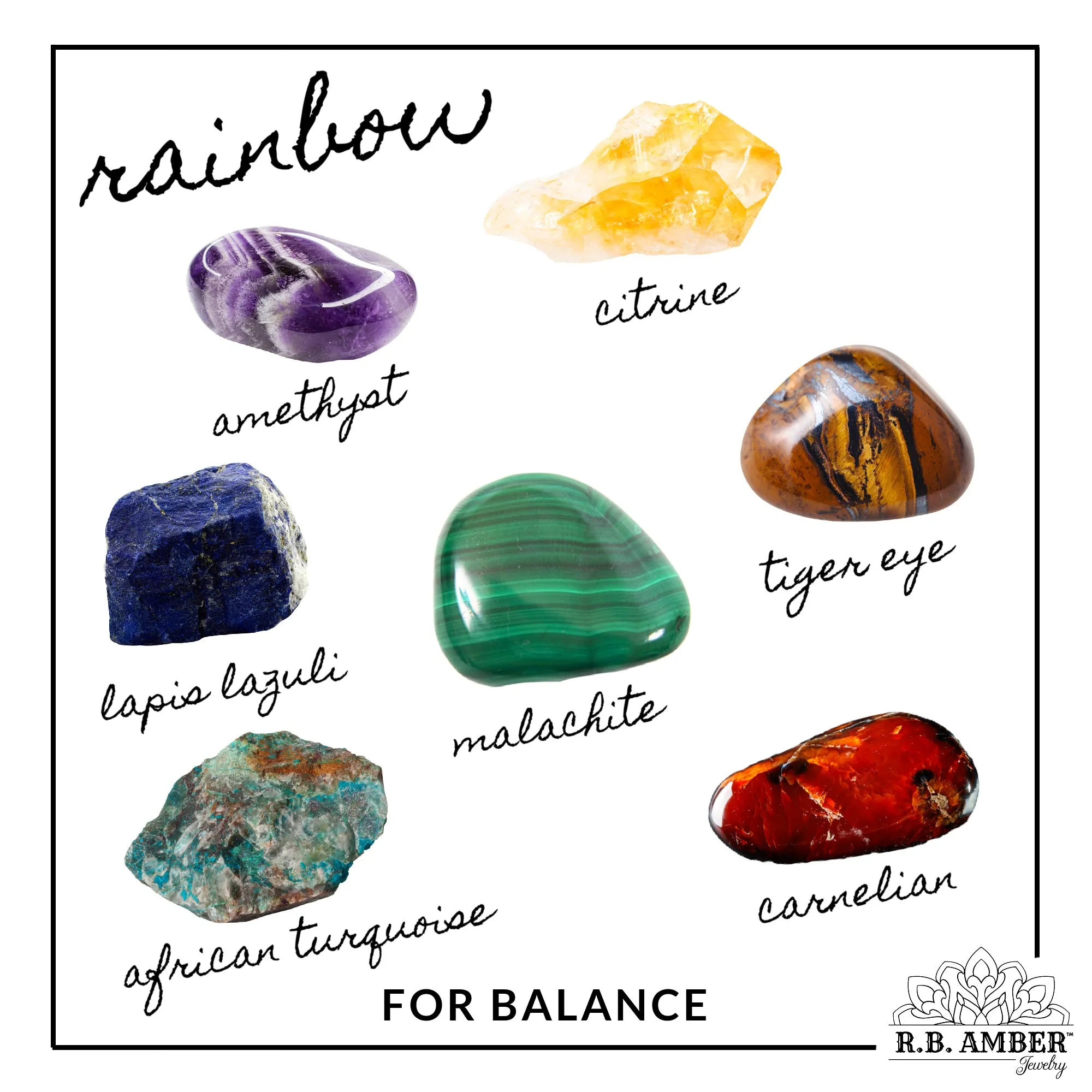 Kids | Rainbow Chakra   Raw Cherry Amber Hazelwood Bracelet