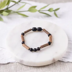 Kids | Raw Cherry Amber   Hazelwood Bracelet