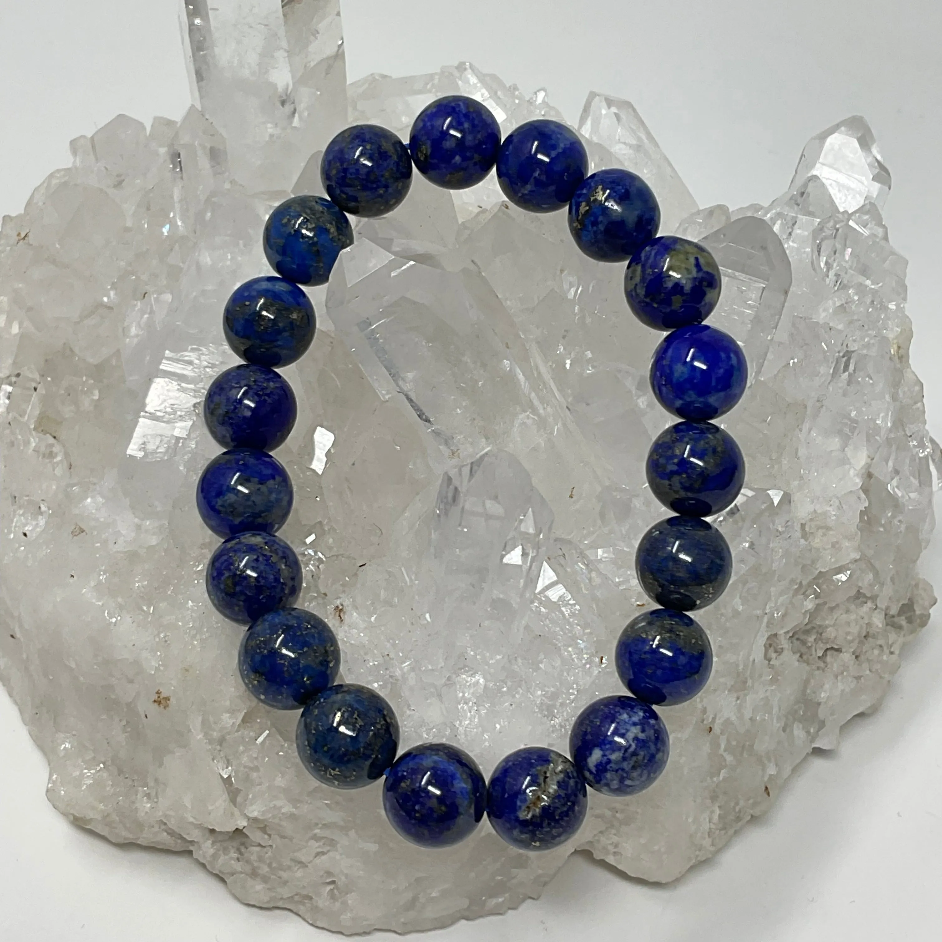 Lapis 10mm 2-Piece Round Bracelet Set