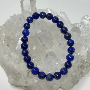 Lapis 8mm Round Bracelet