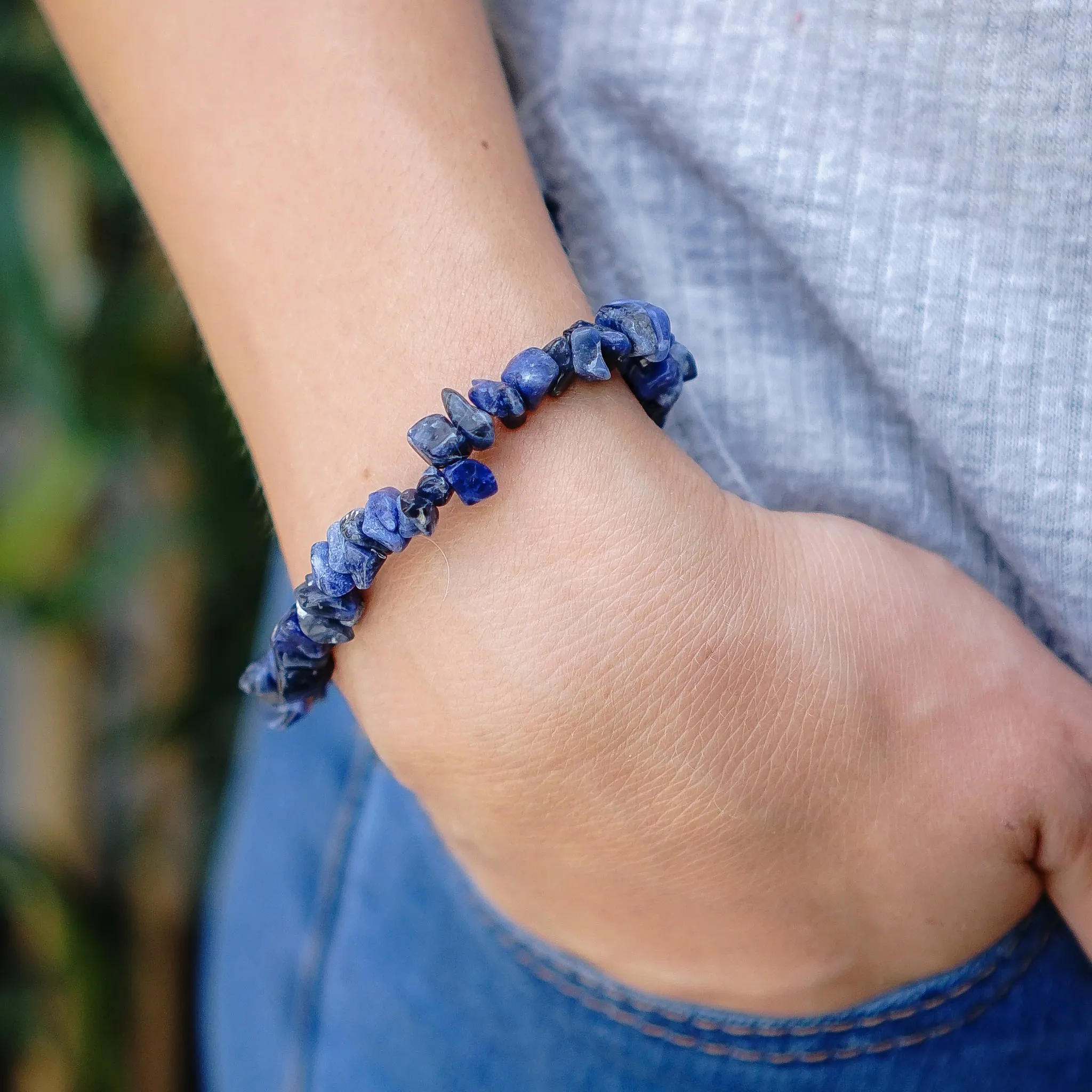 Lapis Lazuli Chip Bracelet