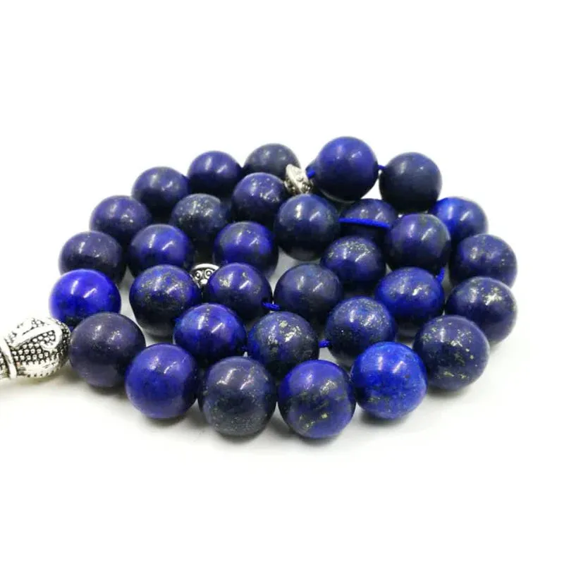 Lapis lazulis Rosary Muslim gfit For Ramadan Tasbih 33 66 99 Paryer beads Muslim misbaha Man's bracelets