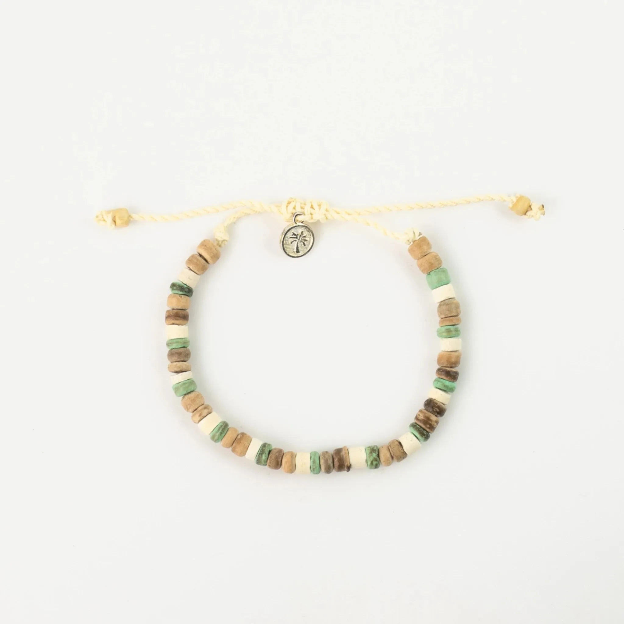 Laut Turquoise & Wood Beaded Bracelet
