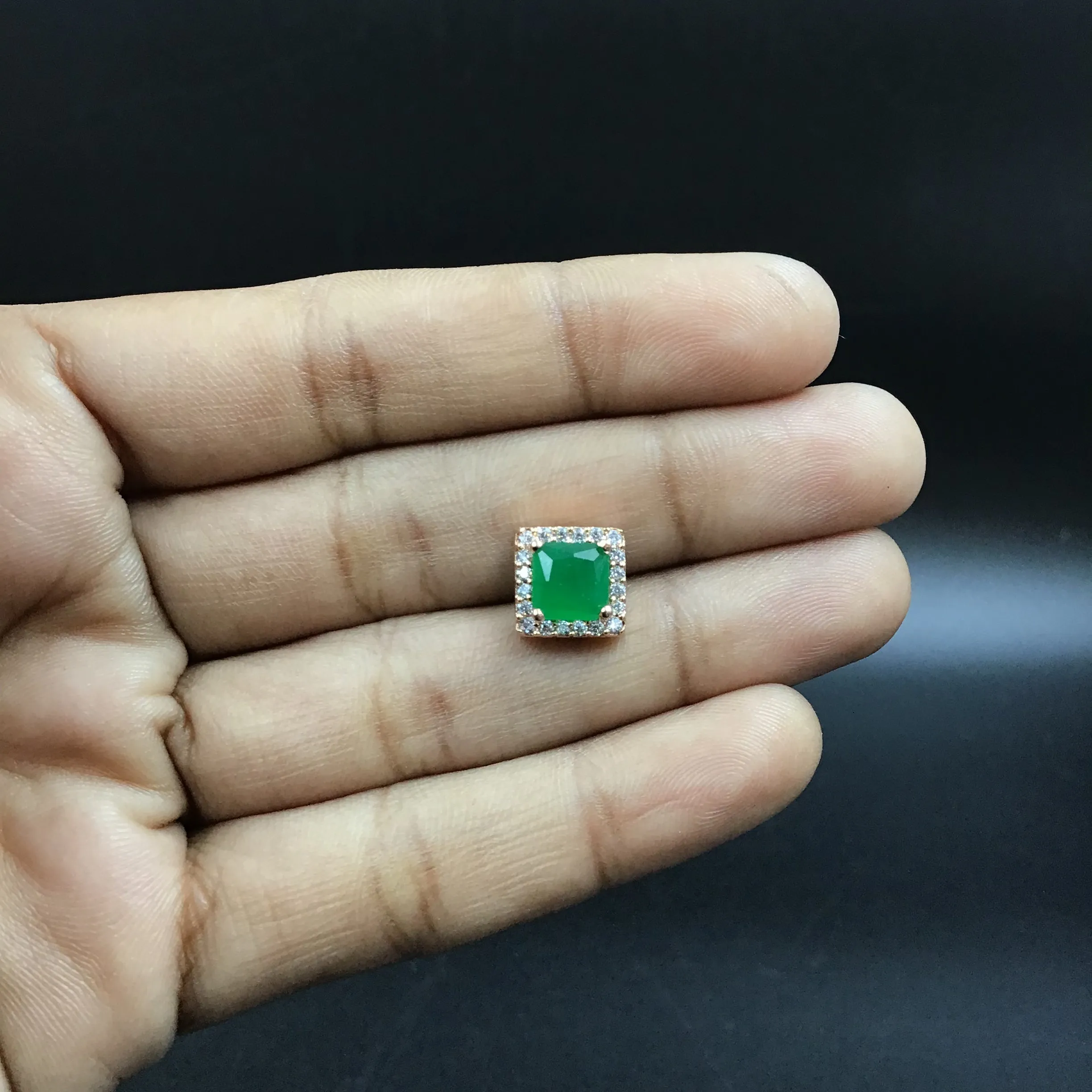 Light Zircon/AD Pendant Set 5592-69
