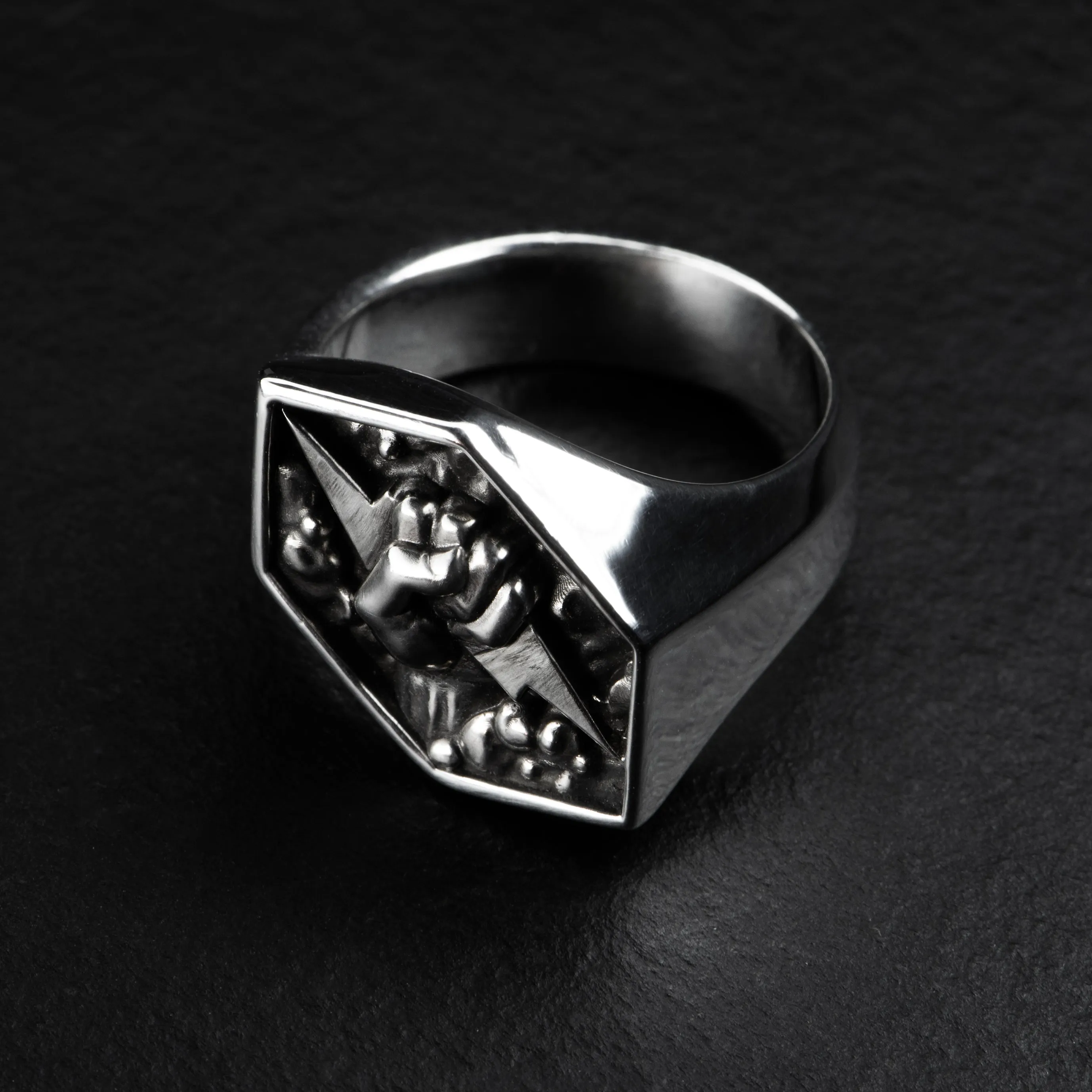Lightning Signet Ring - OLYMPUS