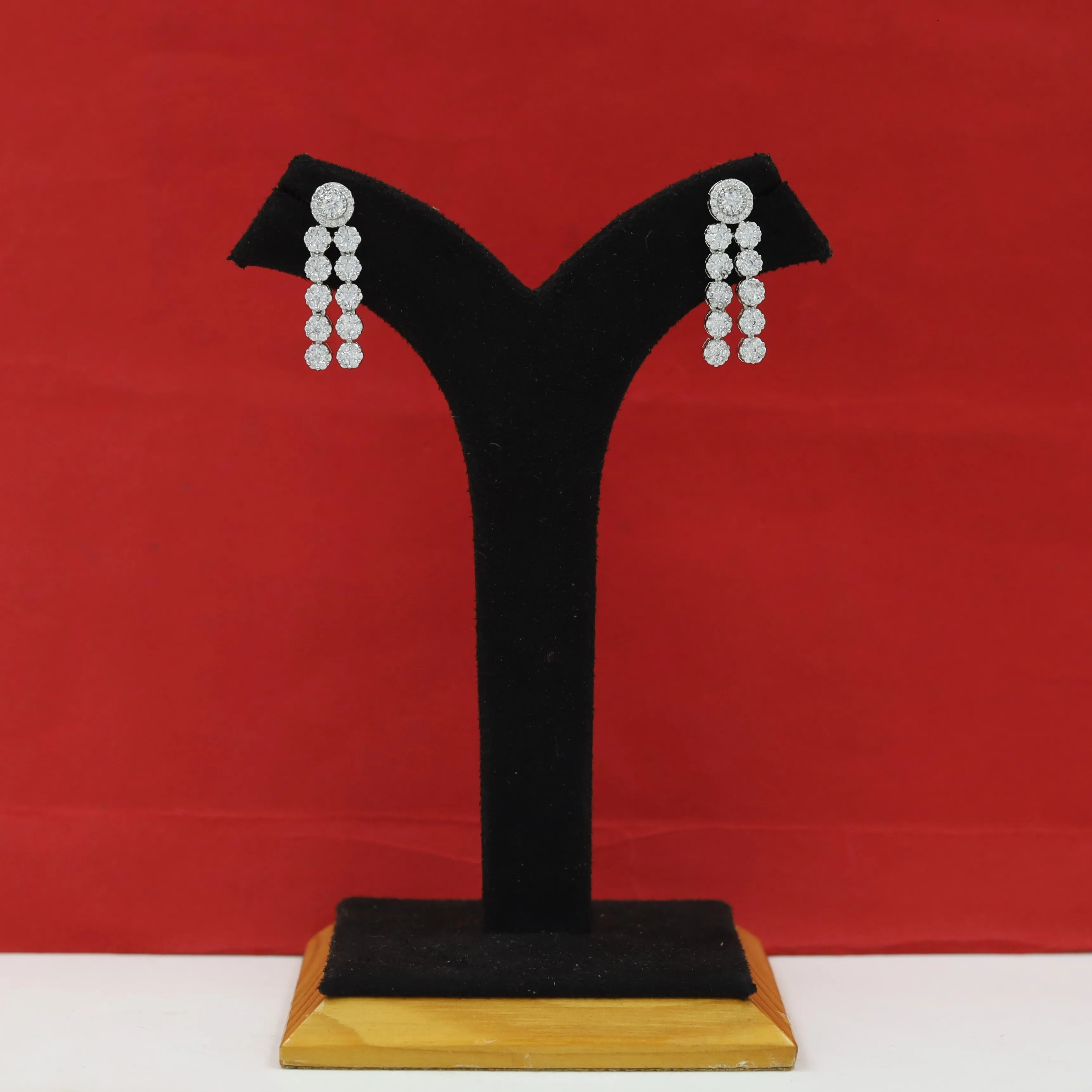 Long Neck Zircon/AD Necklace Set 10616-68