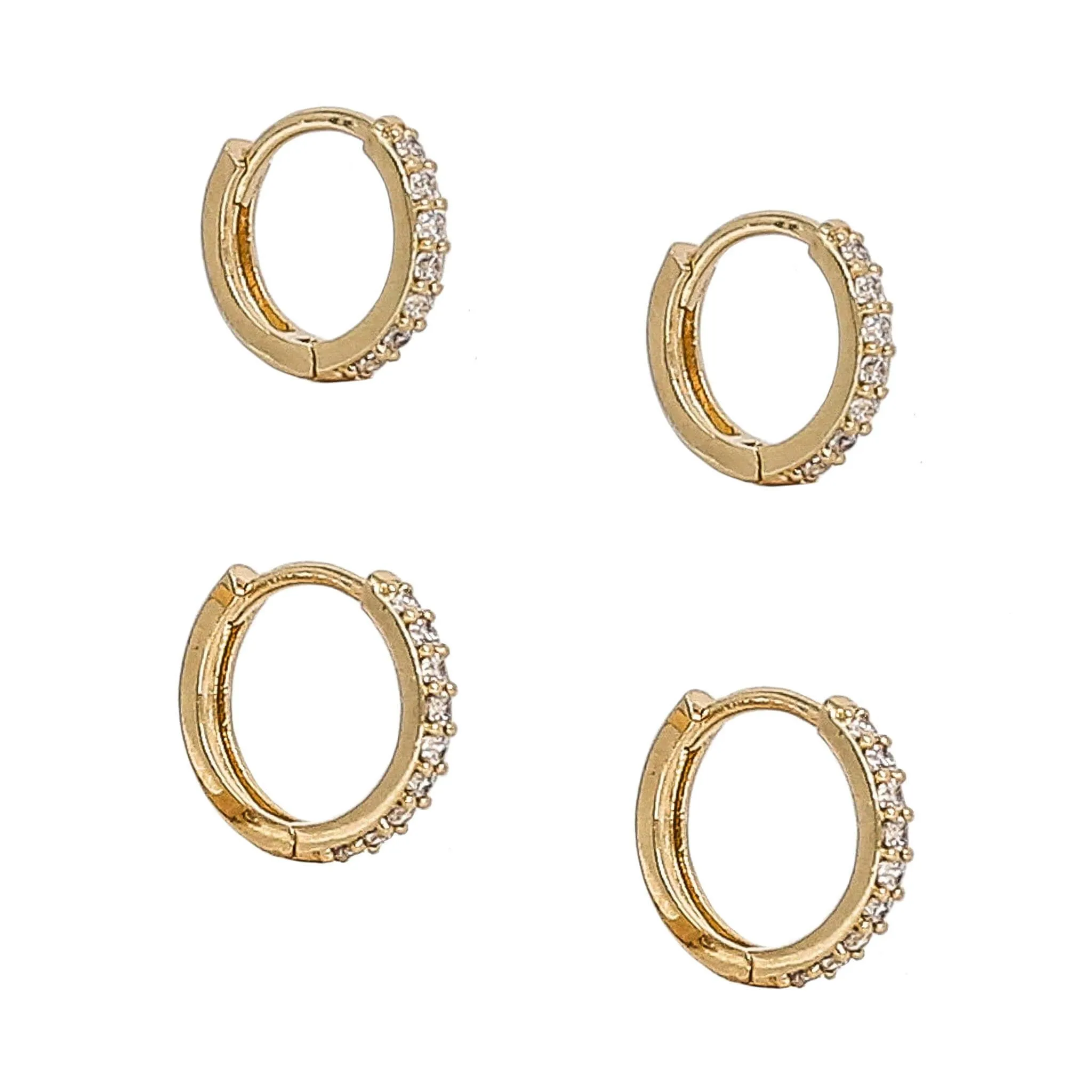 Mini Eternity and Eternity Hoop Earrings