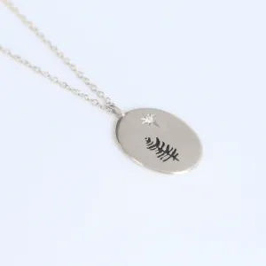 Moonlight necklace silver