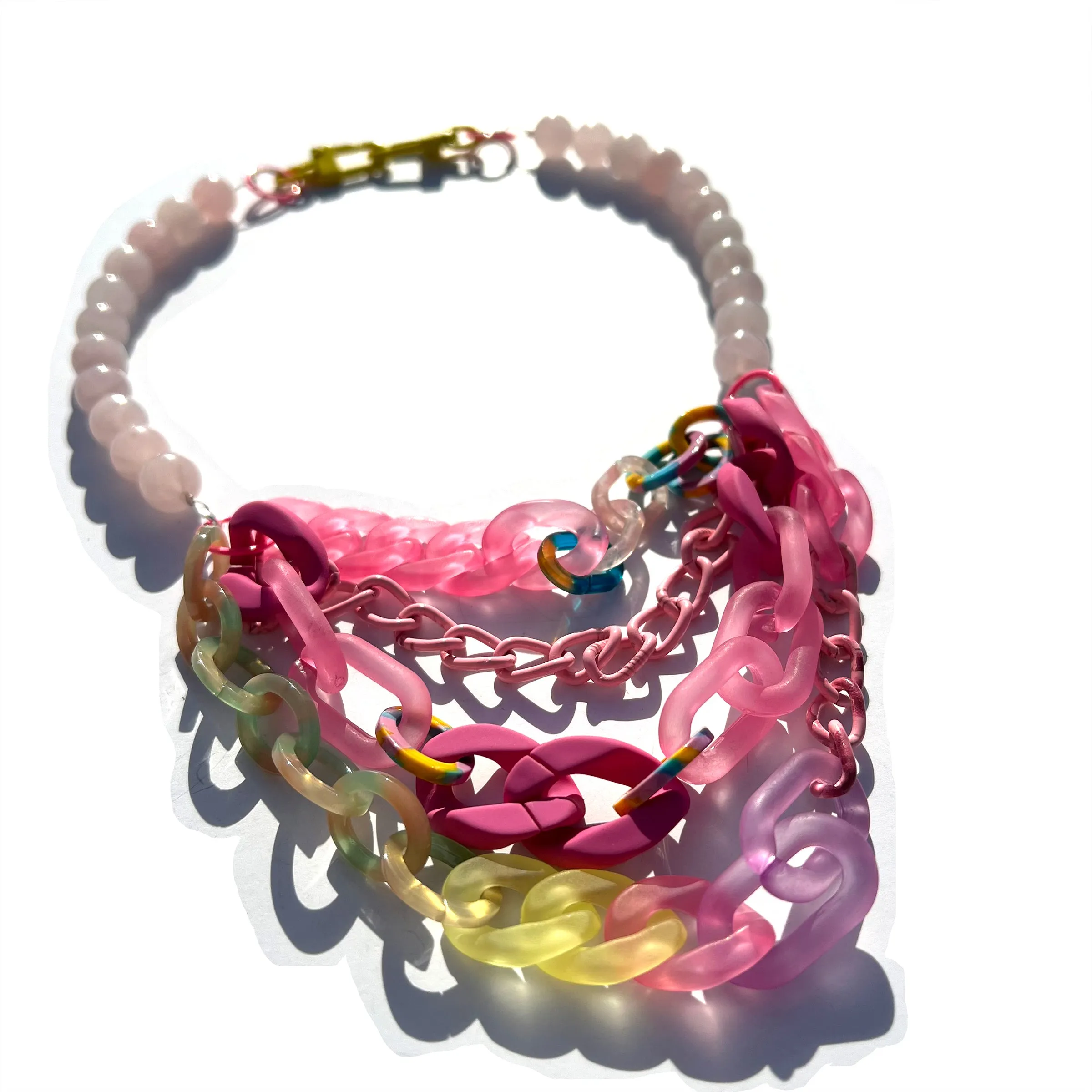 MPR x IMAGINARIUM: Rose Quartz Tropical Necklace