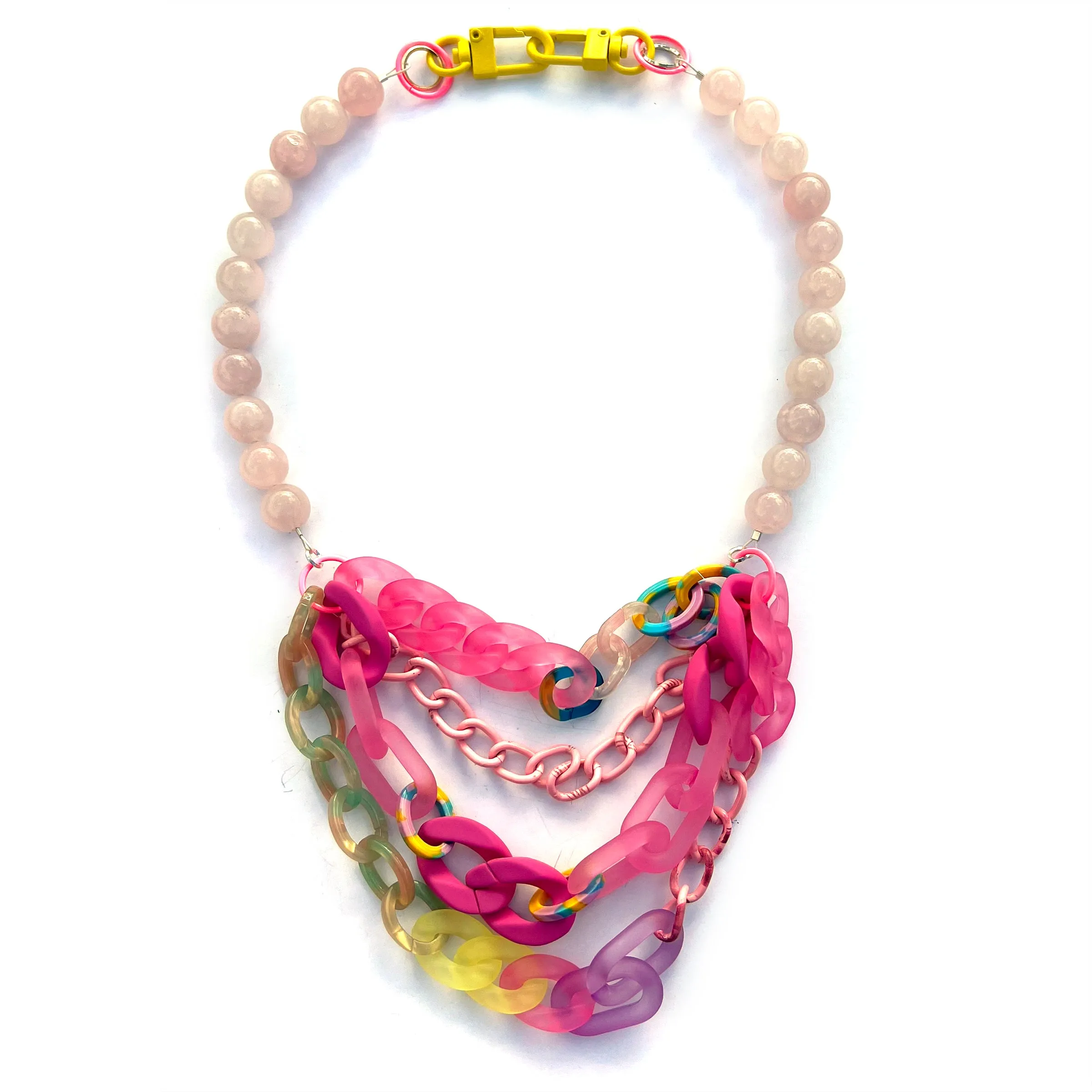 MPR x IMAGINARIUM: Rose Quartz Tropical Necklace
